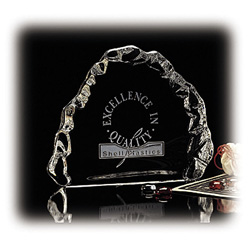 Carved Crystal Award