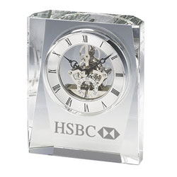 Crystal Trophy Clock
